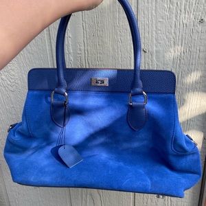 Birkin Bag inspired Navy Blue Bag
